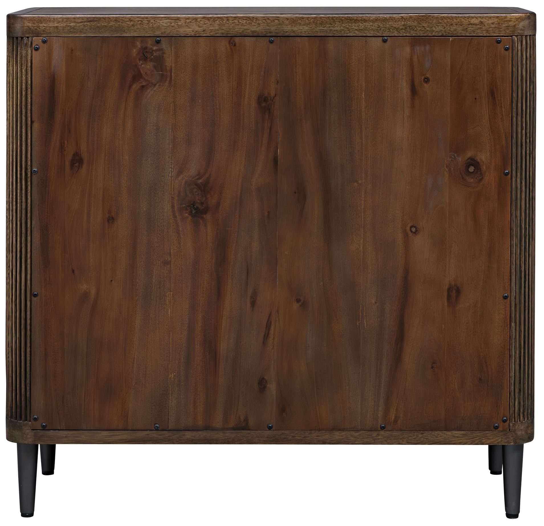 Image 6 Uttermost Pinstripe 36" Wide Mango Wood 2-Door Cabinet more views