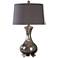 Uttermost Pioverna Dark Bronze Mercury Glass Table Lamp