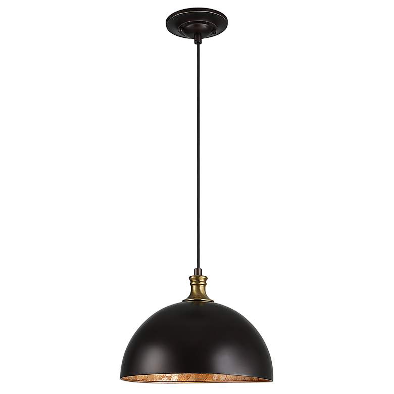 Image 5 Uttermost Placuna 15" Wide Pacific Bronze Metal Dome Pendant Light more views