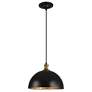 5_Uttermost Placuna 15" Wide Pacific Bronze Metal Dome Pendant Light more views