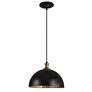 6_Uttermost Placuna 15" Wide Pacific Bronze Metal Dome Pendant Light more views