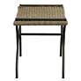 4_Uttermost Playa 21.25" H Gunmetal and Natural Seagrass Small Bench more views