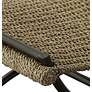 5_Uttermost Playa 21.25" H Gunmetal and Natural Seagrass Small Bench more views
