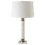 4_Uttermost Plinth 27 3/4" White Marble Column Table Lamp more views