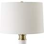 5_Uttermost Plinth 27 3/4" White Marble Column Table Lamp more views