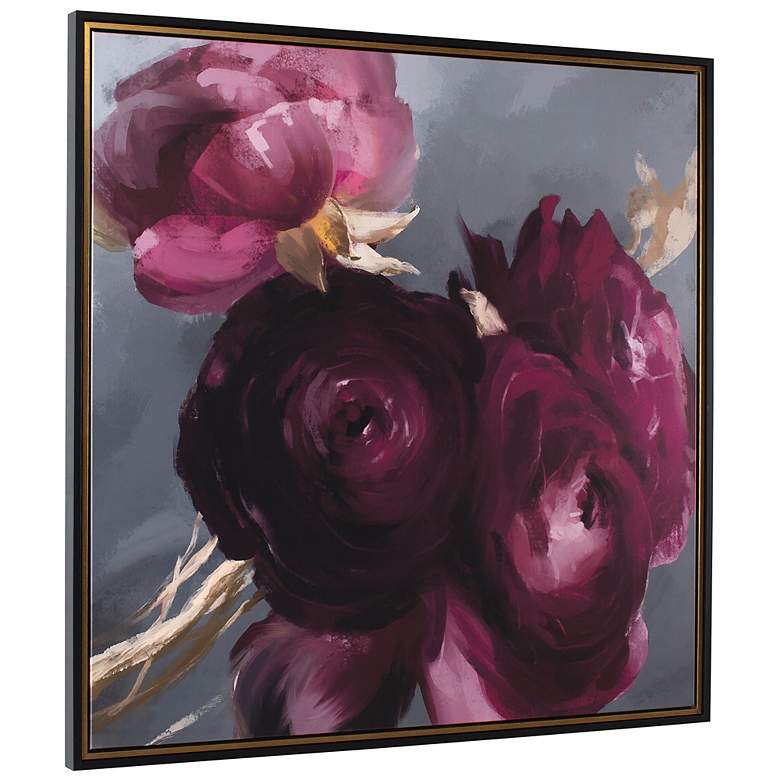 Image 4 Uttermost Plum Ranculus 50.7" Square Framed Canvas more views