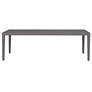 1_Uttermost Polanco 92" W Java Aluminum Outdoor Dining Table