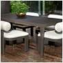 3_Uttermost Polanco 92" W Java Aluminum Outdoor Dining Table more views
