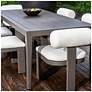 5_Uttermost Polanco 92" W Java Aluminum Outdoor Dining Table more views