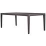 7_Uttermost Polanco 92" W Java Aluminum Outdoor Dining Table more views