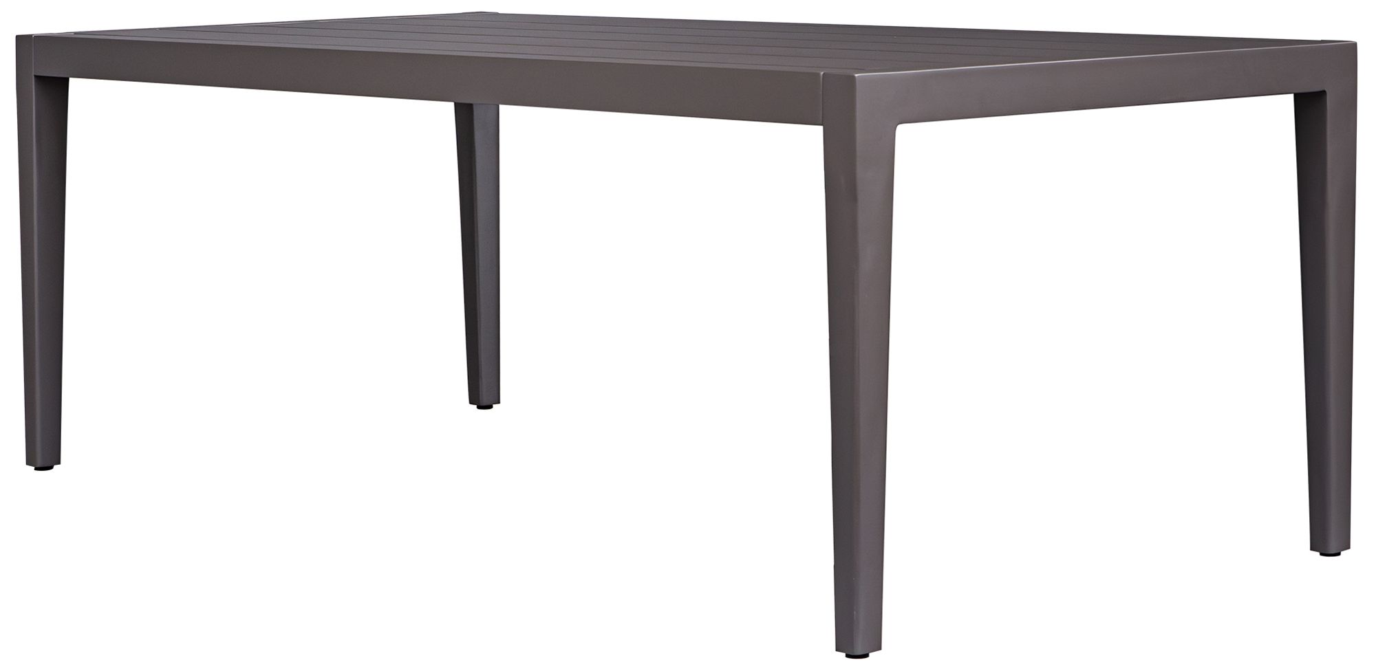 Uttermost Polanco 92" W Java Aluminum Outdoor Dining Table
