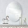 Uttermost Polished 22" x 28" Oval Frameless Wall Mirror