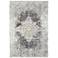 Poneto 71509 White and Gray Oriental Rectangular Area Rug