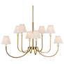 2_Uttermost Poppins 45" Wide Gold 8-Light Chandelier