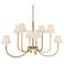 Uttermost Poppins 45" Wide Gold 8-Light Chandelier