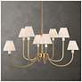 1_Uttermost Poppins 45" Wide Gold 8-Light Chandelier