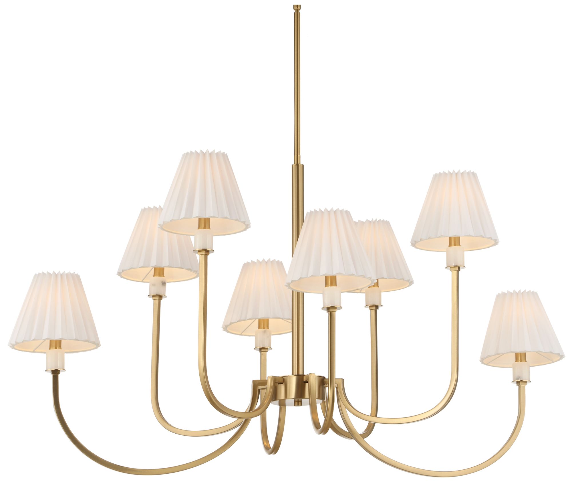 Image 3 Uttermost Poppins 45" Wide Gold 8-Light Chandelier more views