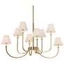 3_Uttermost Poppins 45" Wide Gold 8-Light Chandelier more views