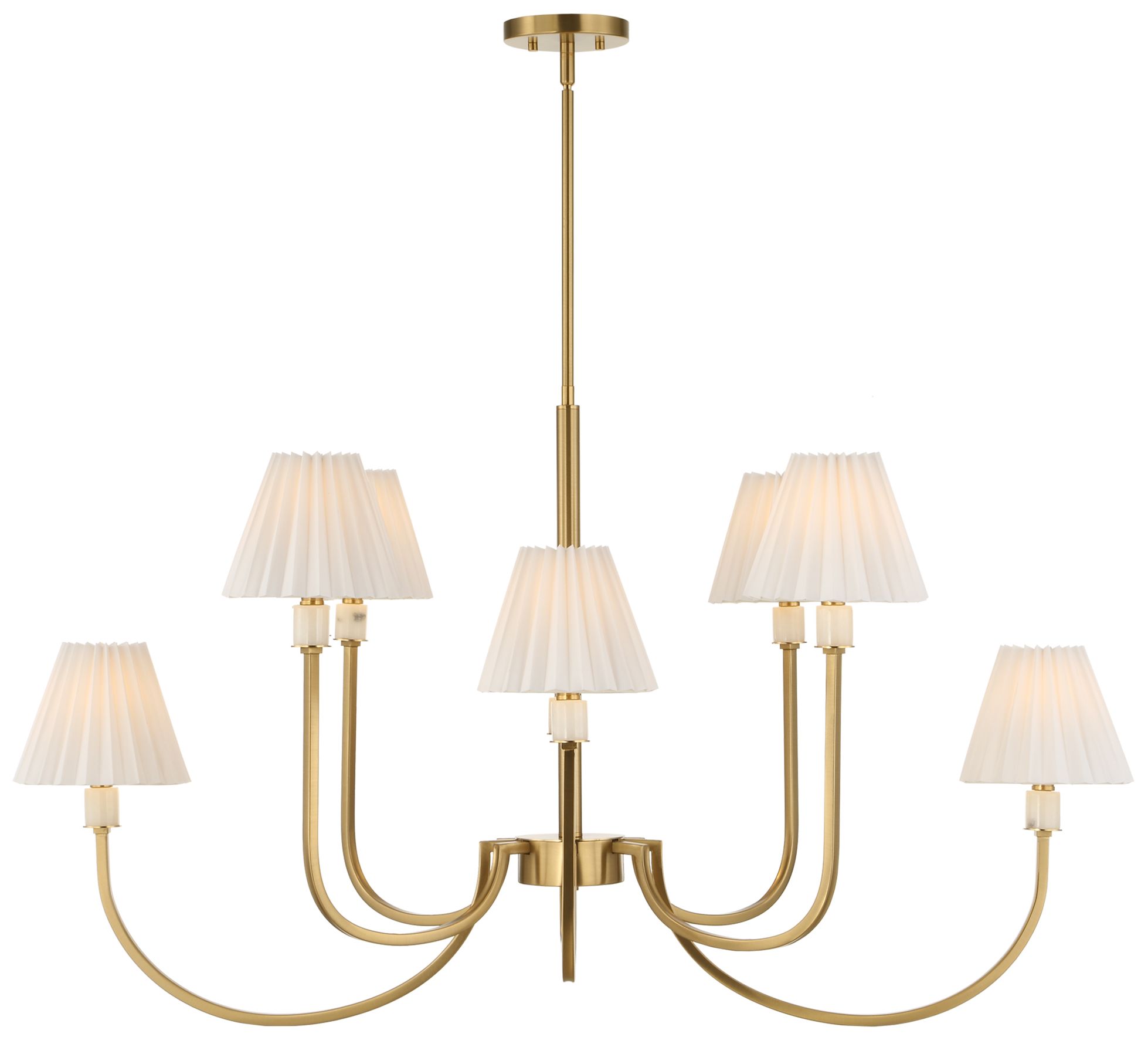 Image 4 Uttermost Poppins 45" Wide Gold 8-Light Chandelier more views