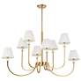 5_Uttermost Poppins 45" Wide Gold 8-Light Chandelier more views
