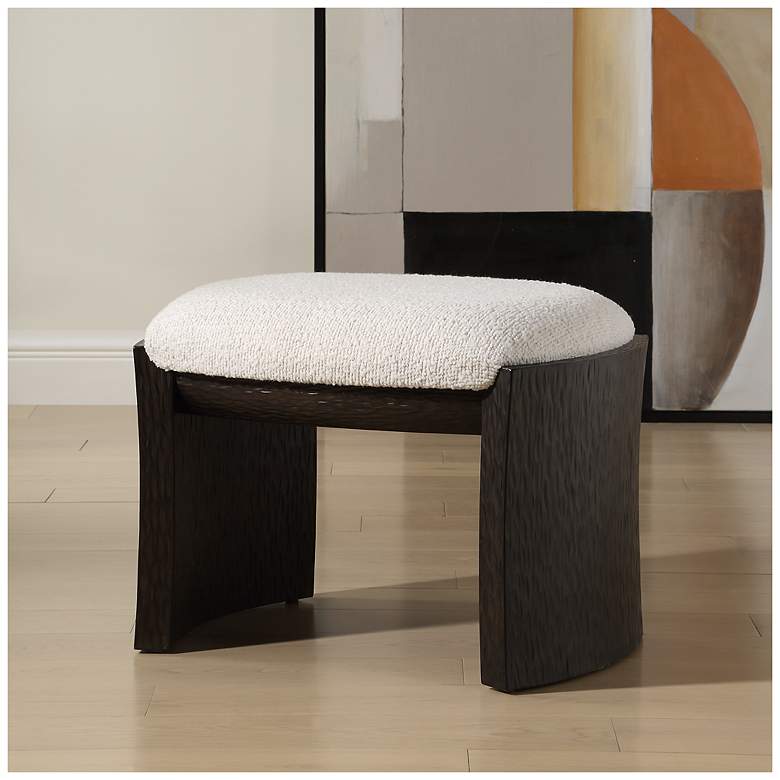 Image 4 Uttermost Port 18" High Walnut Small Bench more views