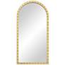 Uttermost Portina Matte Gold 24" x 48" Arched Wall Mirror