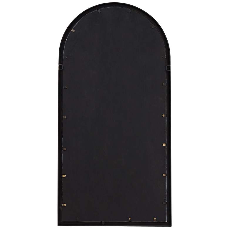Image 6 Uttermost Portina Matte Gold 24" x 48" Arched Wall Mirror more views