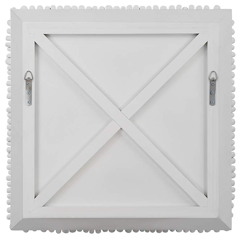 Image 7 Uttermost Portside 24" Square Matte White Wood Wall Art more views