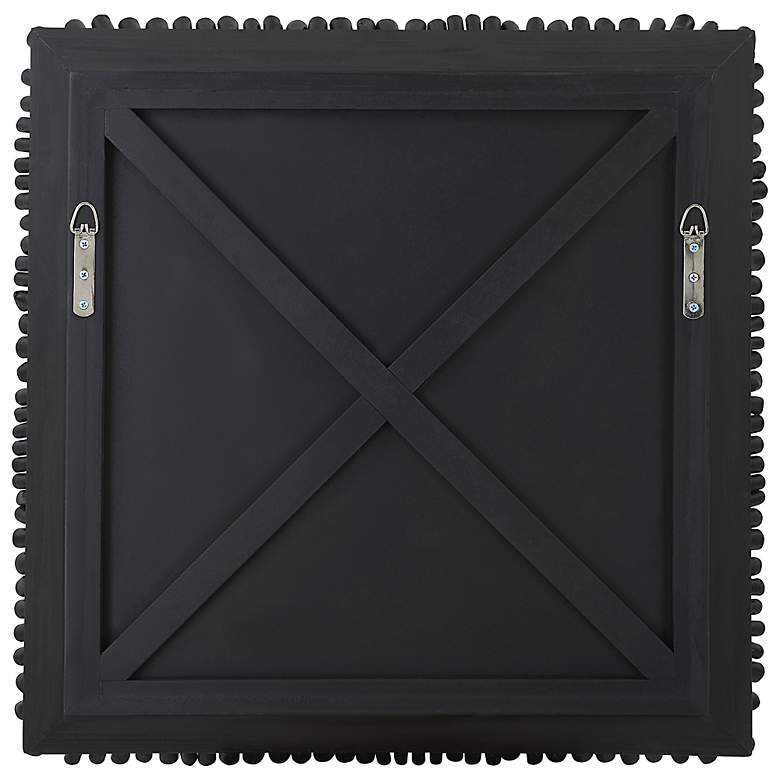 Image 7 Uttermost Portside 24" Square Satin Black Wood Wall Art more views