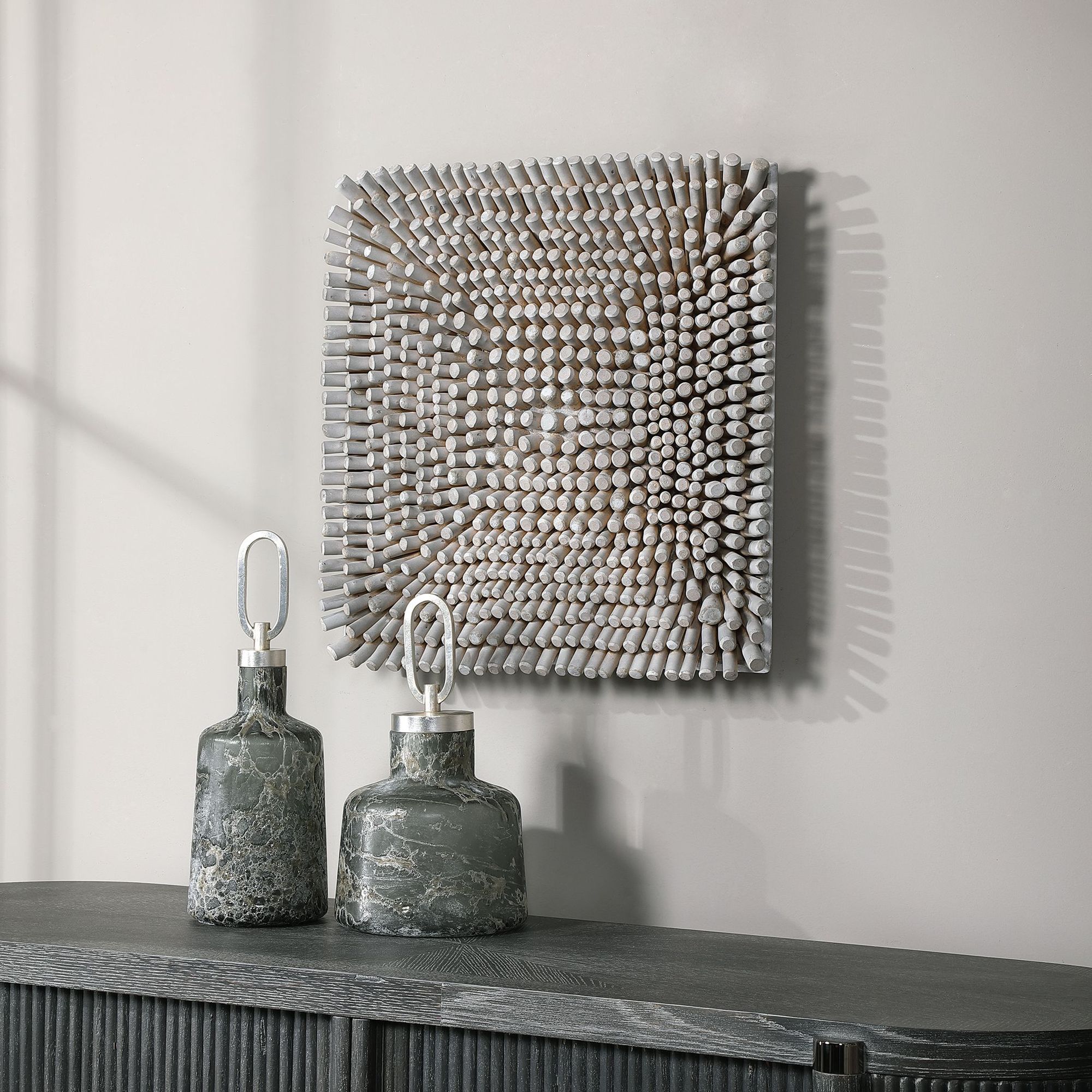 Image 5 Uttermost Portside 24" Square Wood Wall Decor more views