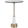 Uttermost Portsmouth 15 3/4" Wide Brushed Brass Accent Table in scene