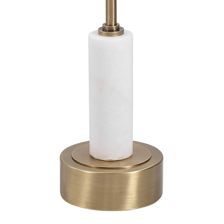 Image 5 Uttermost Portsmouth 15 3/4" Wide Brushed Brass Accent Table more views