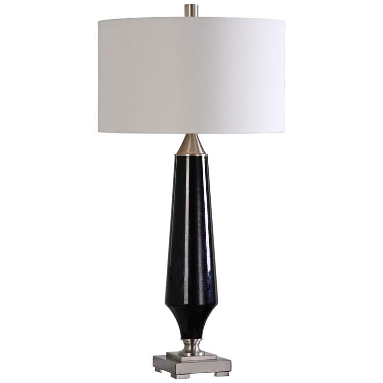 Image 1 Uttermost Positano Black Mercury Glass Table Lamp