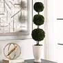 1_Uttermost Preserved Boxwood 33 1/2" High Triple Topiary