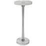 Uttermost Pria 8 3/4" Wide Crystal Round Drink Table
