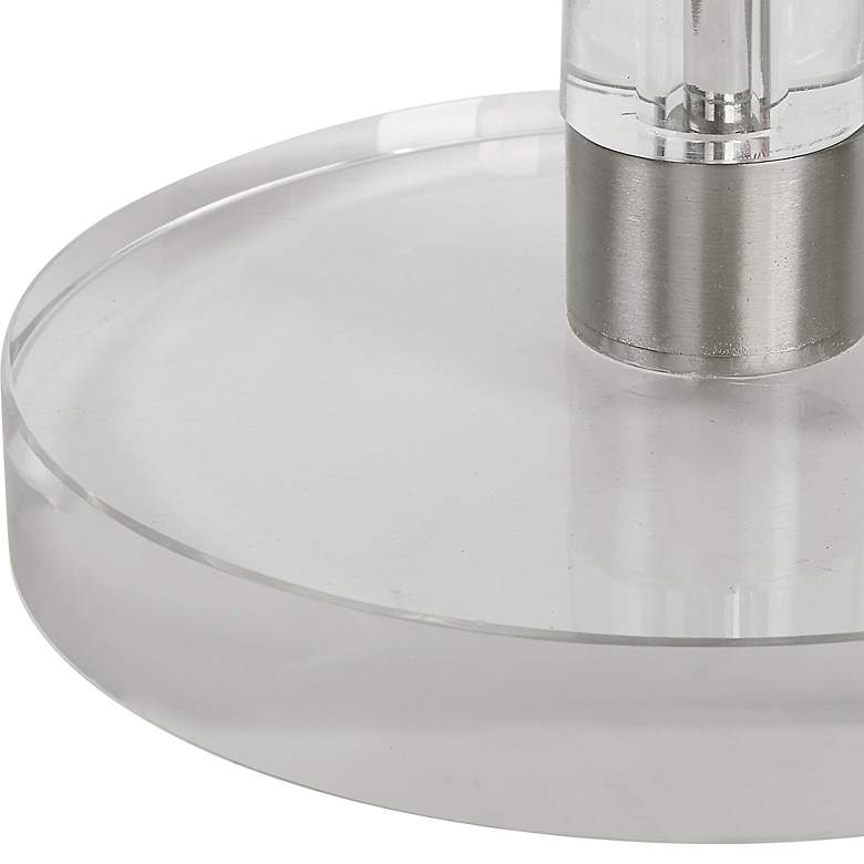 Image 3 Uttermost Pria 8 3/4" Wide Crystal Round Drink Table more views