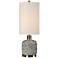 Uttermost Privola Gray Ceramic Buffet Table Lamp