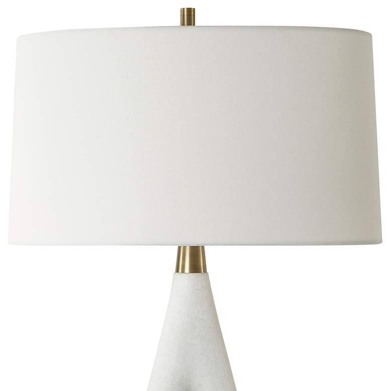 Image 5 Uttermost Promenade 33 1/4" High White Rice Stone Table Lamp more views