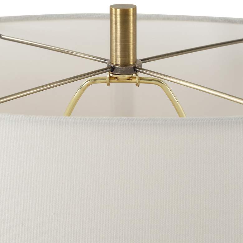Image 6 Uttermost Promenade 33 1/4" High White Rice Stone Table Lamp more views