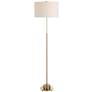Uttermost Prominence Adjustable Height Brass Finish Modern Floor Lamp