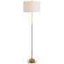 2_Uttermost Prominence Adjustable Height Brass Finish Modern Floor Lamp