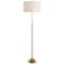 Uttermost Prominence Adjustable Height Brass Finish Modern Floor Lamp