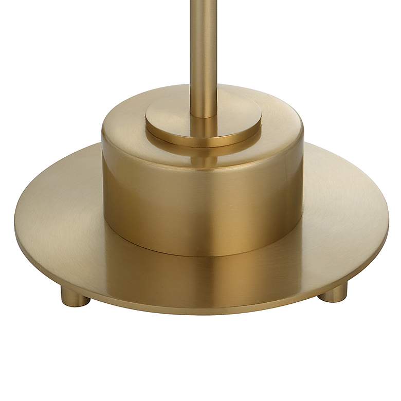 Image 6 Uttermost Prominence Adjustable Height Brass Finish Modern Floor Lamp more views