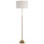 Uttermost Prominence Adjustable Height Brass Finish Modern Floor Lamp