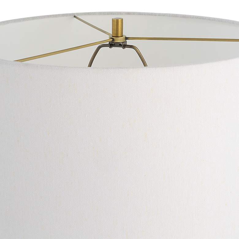 Image 7 Uttermost Prominence Adjustable Height Brass Finish Modern Floor Lamp more views