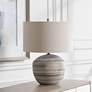 Uttermost Prospect 22" Blue Brown and White Accent Table Lamp
