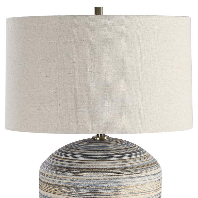 Image 4 Uttermost Prospect 22" Blue Brown and White Accent Table Lamp more views