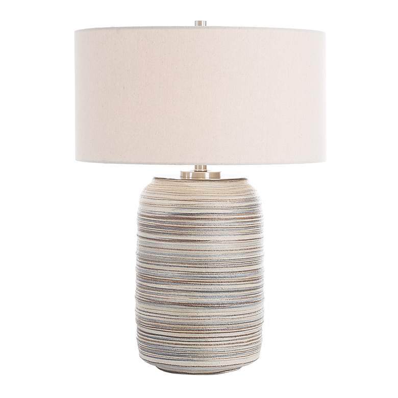 Image 2 Uttermost Prospect 27" High Striped Ceramic Table Lamp