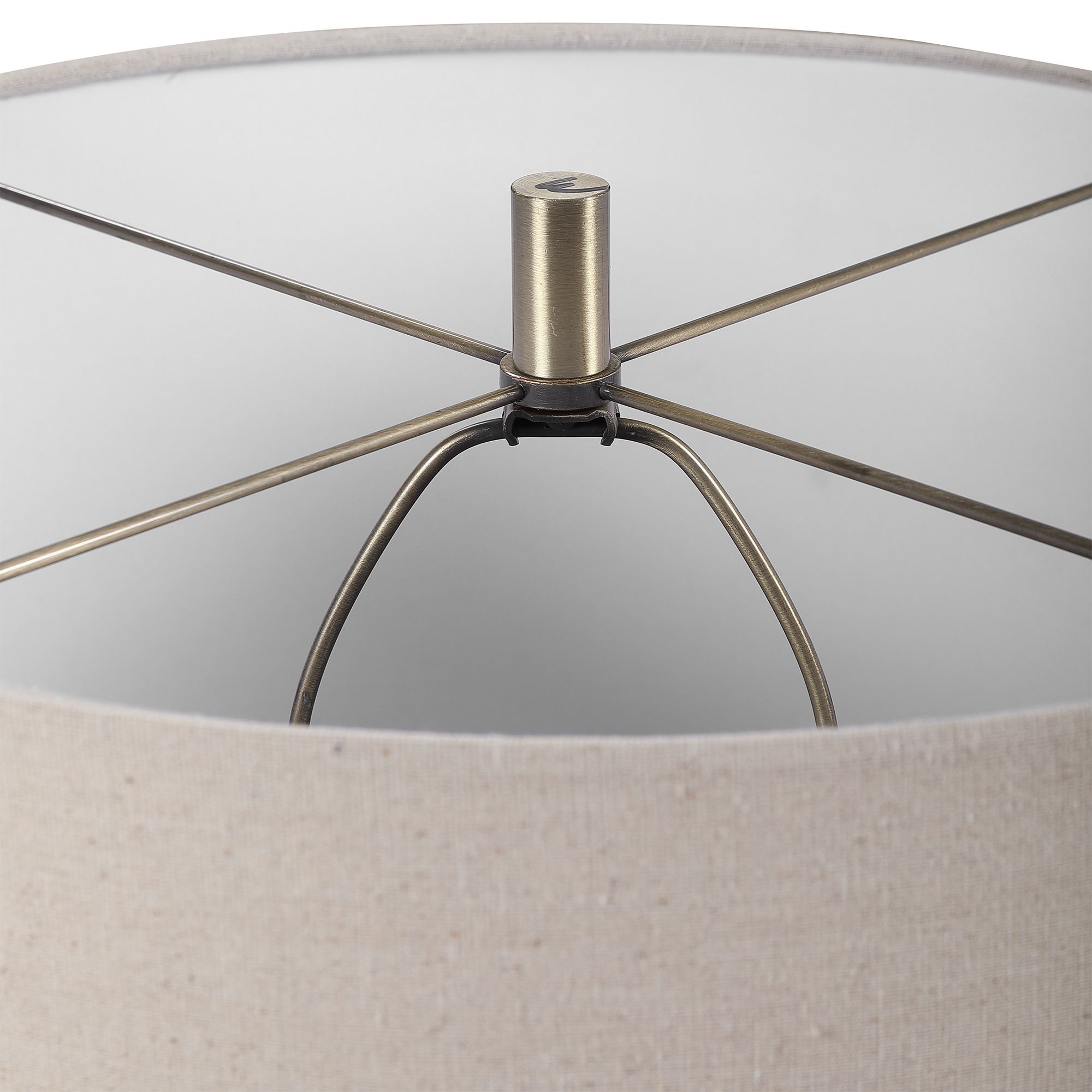 Uttermost Prospect Blue Brown and White Accent Table Lamp 89G16