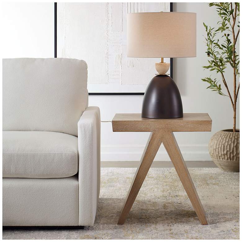 Image 3 Uttermost Pruitt 24 1/4" High Mindi Accent Table more views